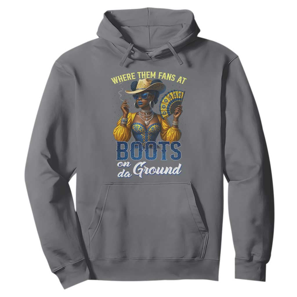 Melanin Cowgirls Linedance Hoodie Where Them Fans At Boots On Da Ground