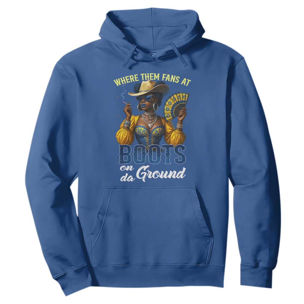 Melanin Cowgirls Linedance Hoodie Where Them Fans At Boots On Da Ground