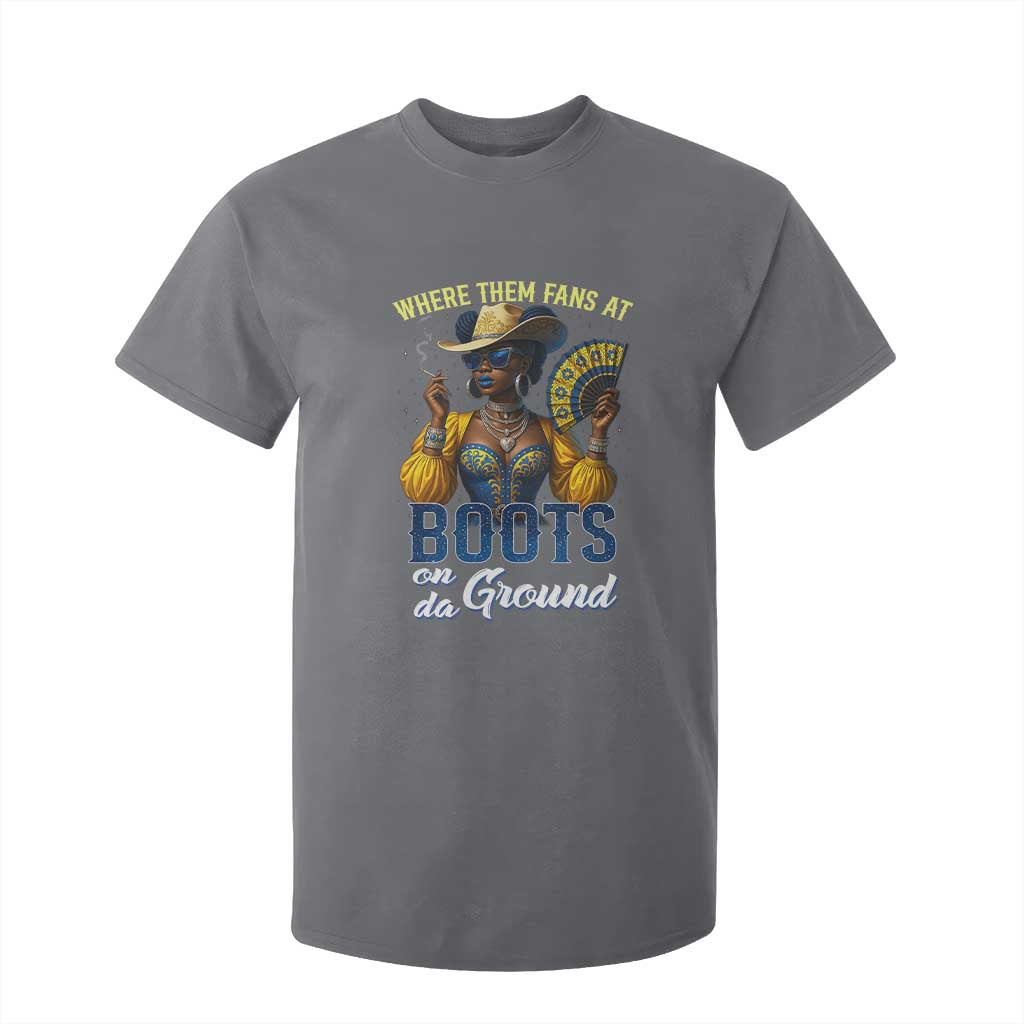 Melanin Cowgirls Linedance T Shirt For Kid Where Them Fans At Boots On Da Ground