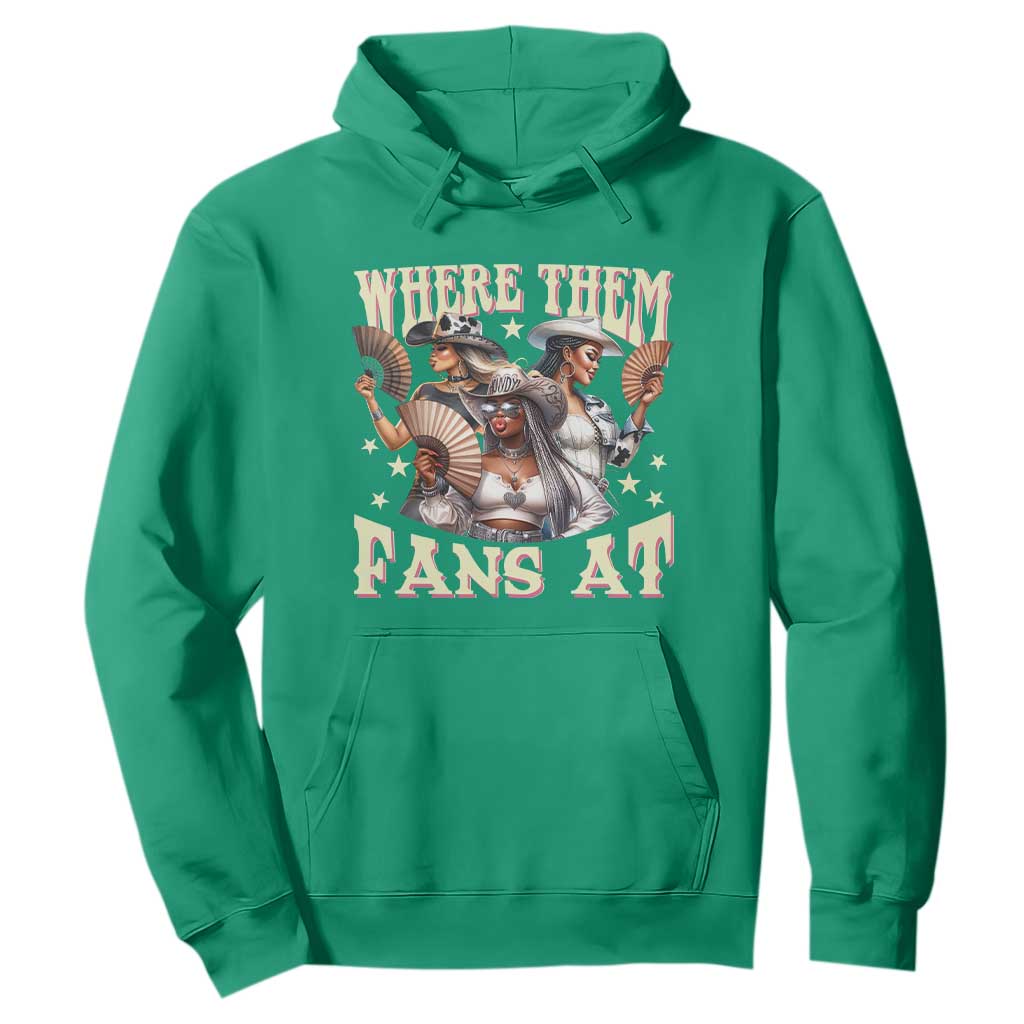 Melanin Cowgirls Hoodie Where Them Fans At Country Life Women Girls