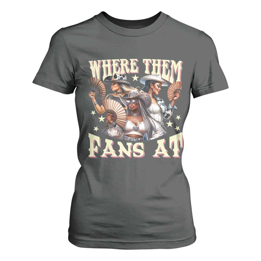 Melanin Cowgirls T Shirt For Women Where Them Fans At Country Life Women Girls
