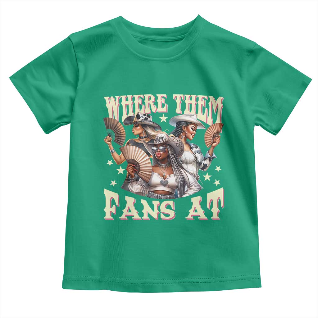 Melanin Cowgirls Toddler T Shirt Where Them Fans At Country Life Women Girls