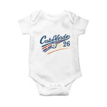 Cabo Verde Soccer Club 26 National Pride Baby Onesie Cape Verde Football Fans Retro Sporty Est. 2026