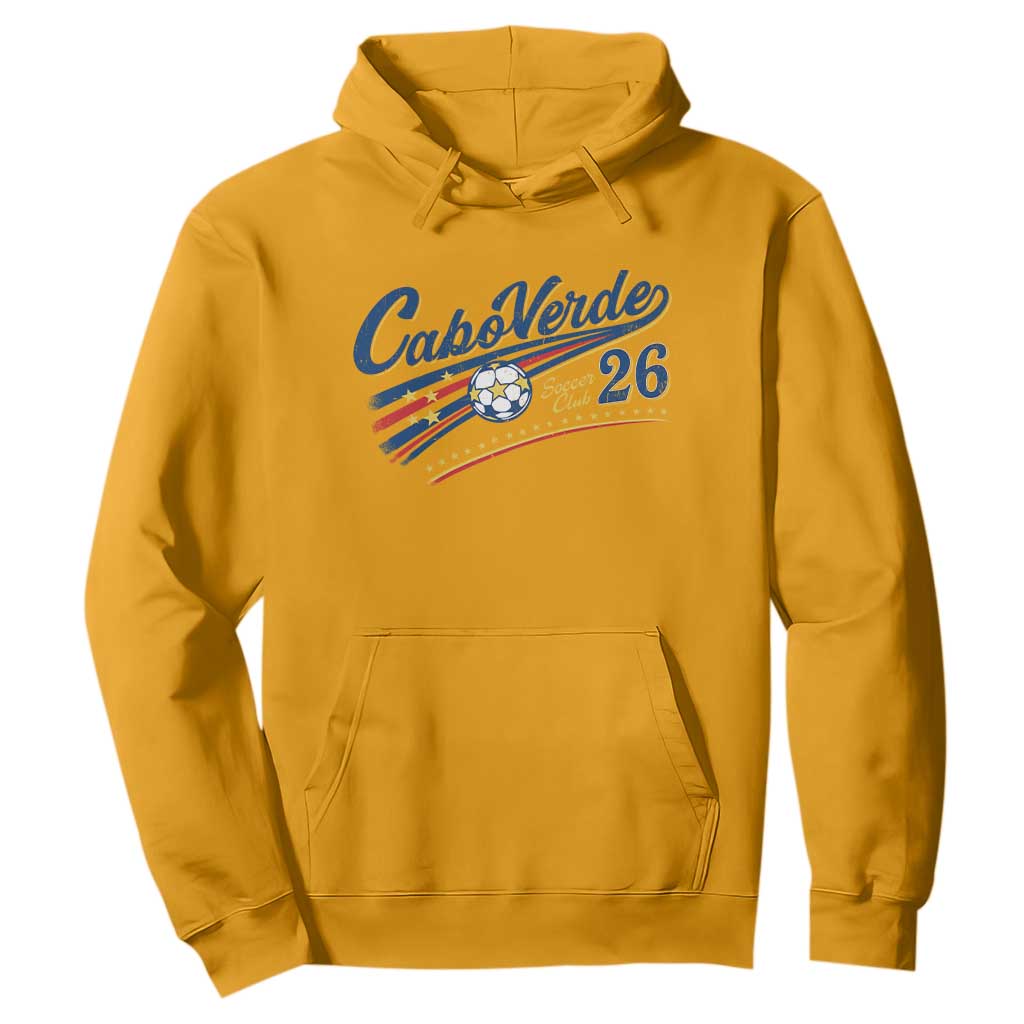 Cabo Verde Soccer Club 26 National Pride Hoodie Cape Verde Football Fans Retro Sporty Est. 2026