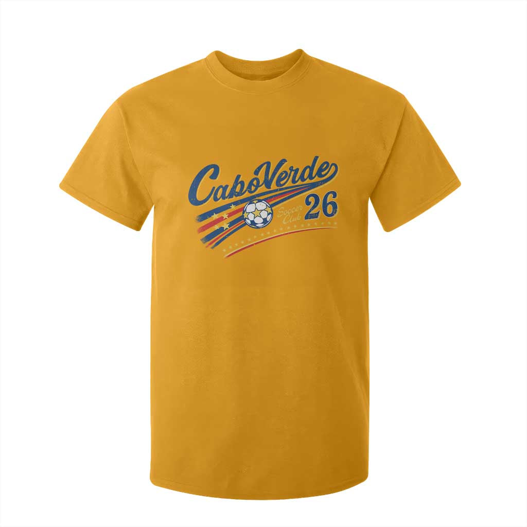 Cabo Verde Soccer Club 26 National Pride T Shirt For Kid Cape Verde Football Fans Retro Sporty Est. 2026