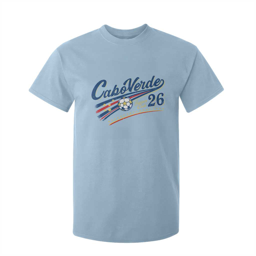 Cabo Verde Soccer Club 26 National Pride T Shirt For Kid Cape Verde Football Fans Retro Sporty Est. 2026