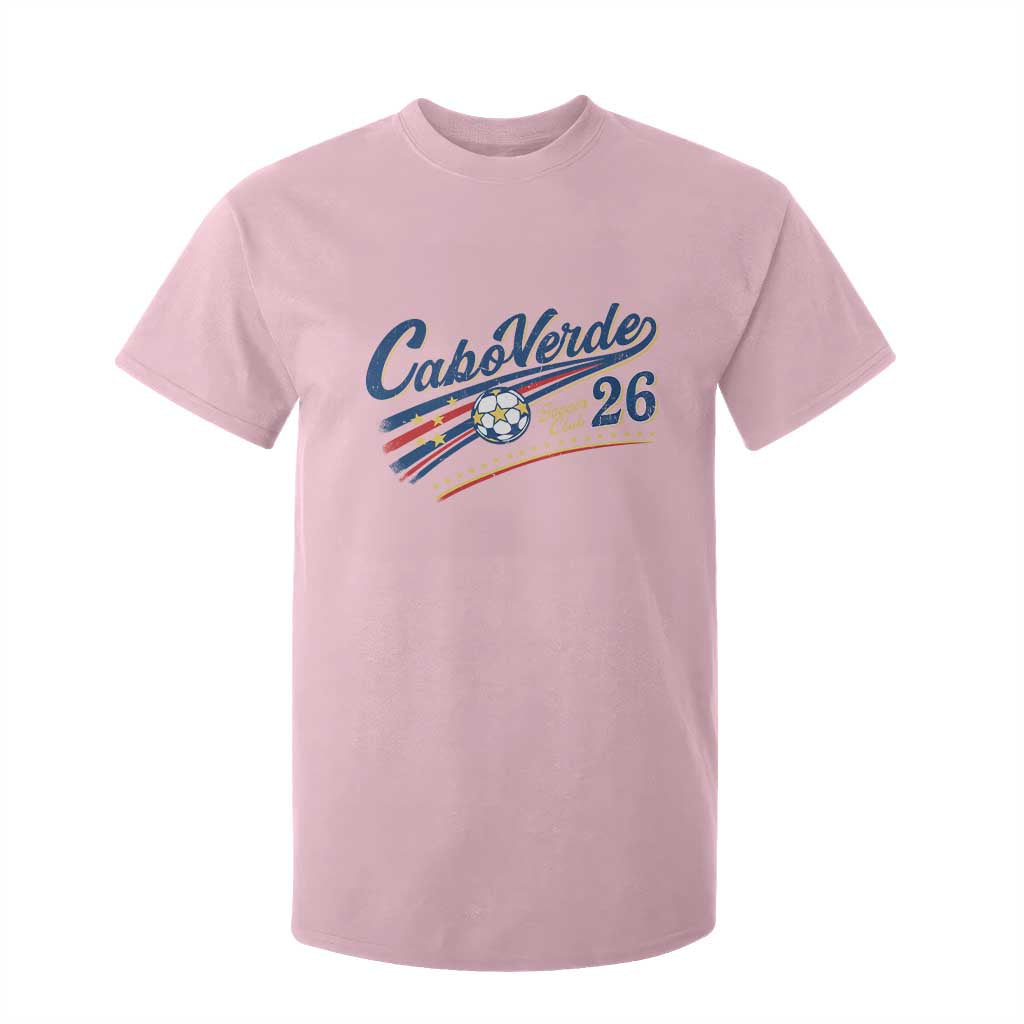 Cabo Verde Soccer Club 26 National Pride T Shirt For Kid Cape Verde Football Fans Retro Sporty Est. 2026