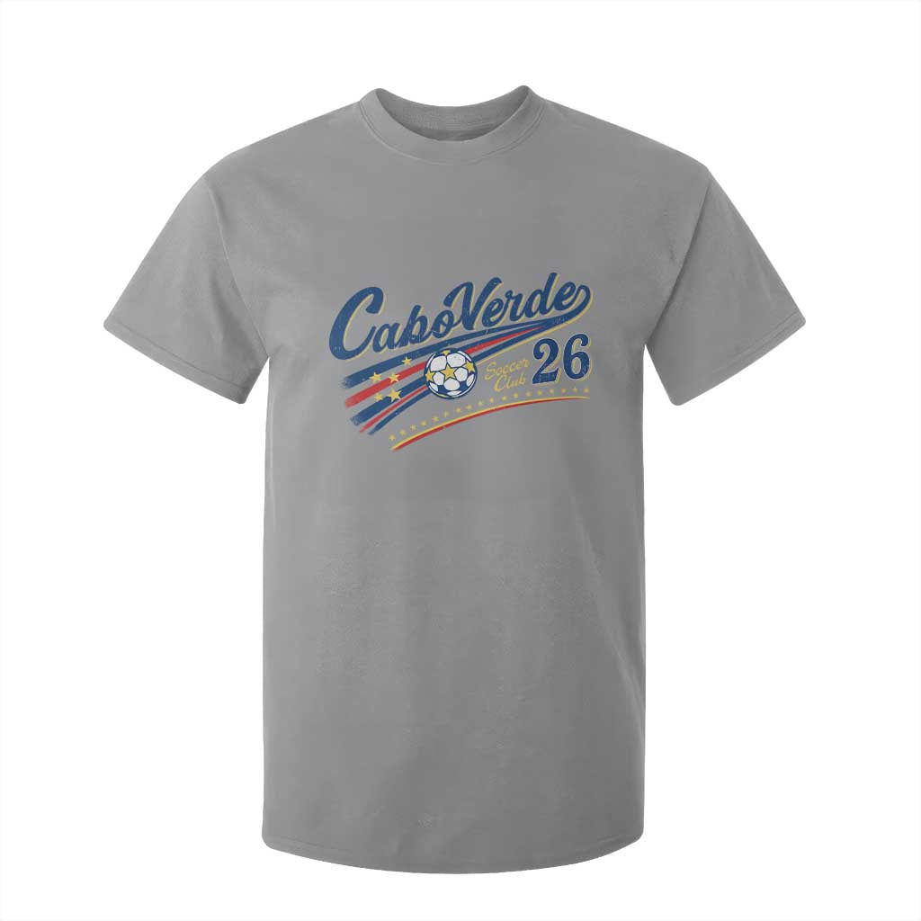 Cabo Verde Soccer Club 26 National Pride T Shirt For Kid Cape Verde Football Fans Retro Sporty Est. 2026