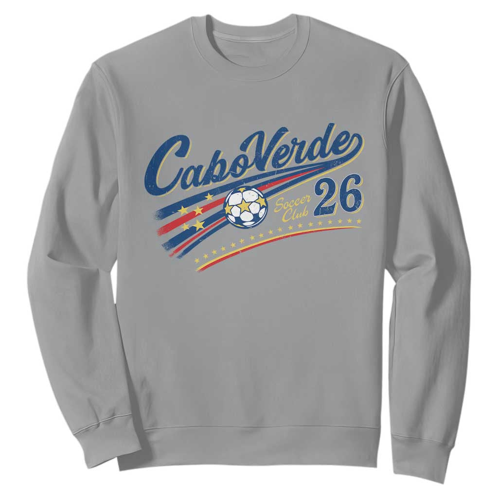Cabo Verde Soccer Club 26 National Pride Sweatshirt Cape Verde Football Fans Retro Sporty Est. 2026