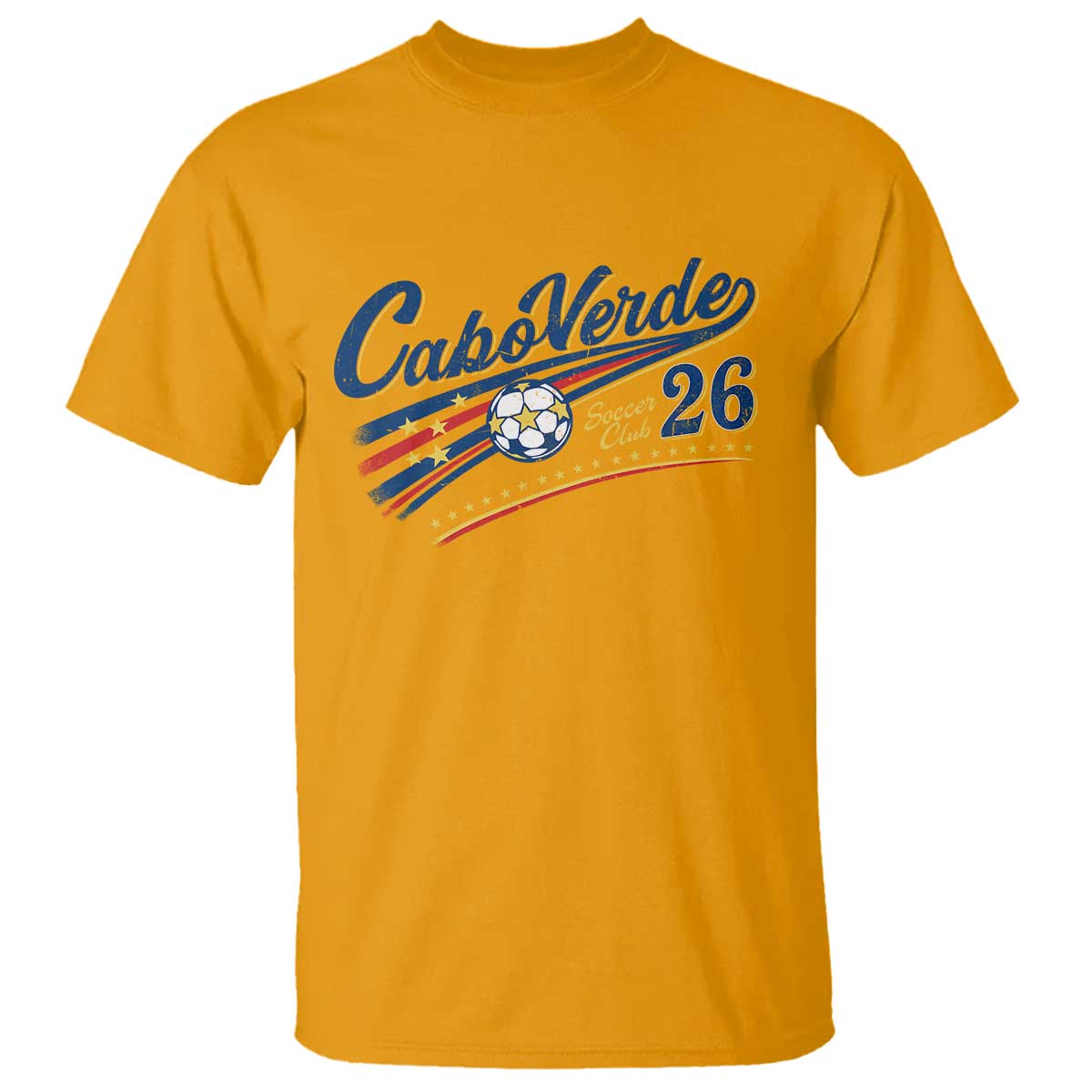 Cabo Verde Soccer Club 26 National Pride T Shirt Cape Verde Football Fans Retro Sporty Est. 2026