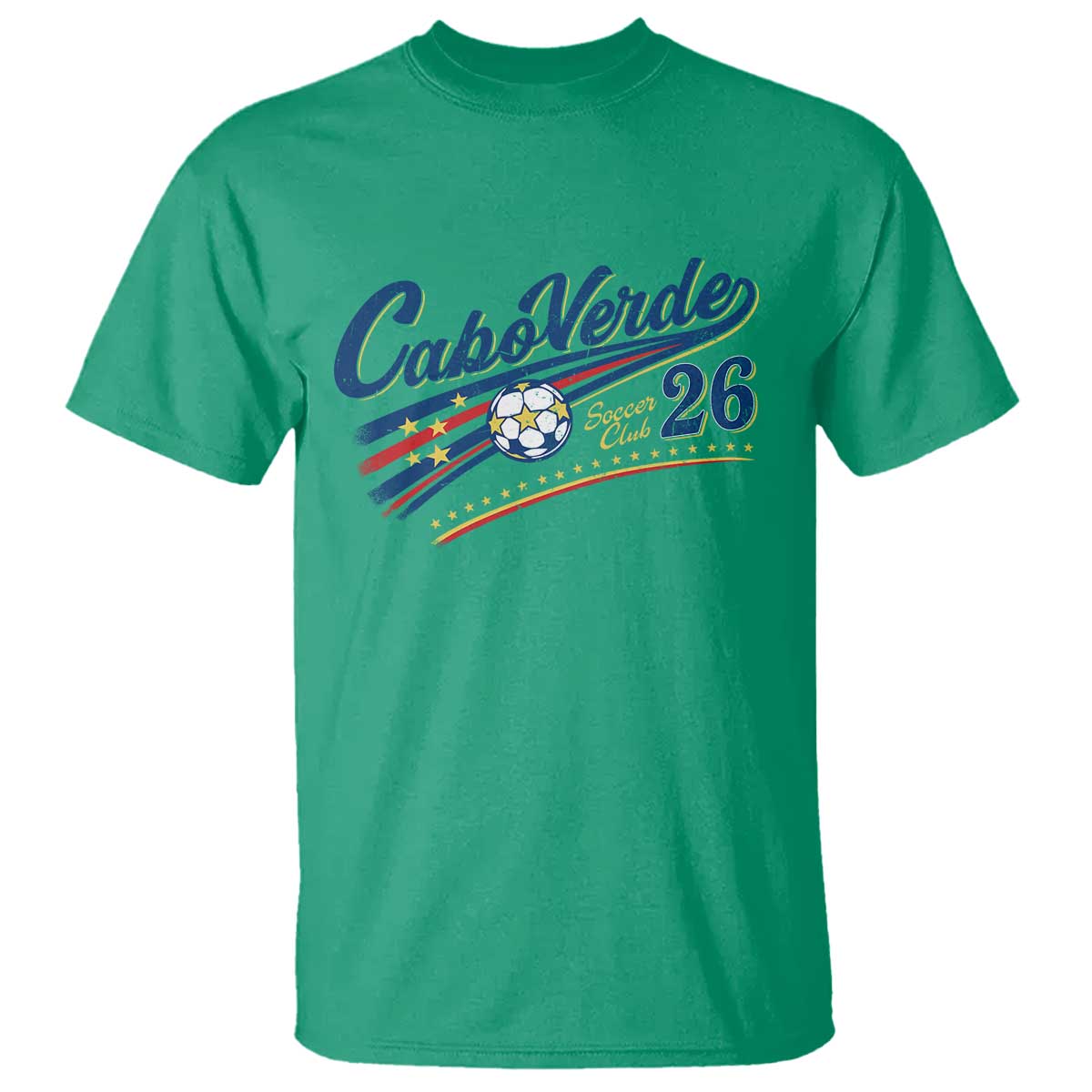 Cabo Verde Soccer Club 26 National Pride T Shirt Cape Verde Football Fans Retro Sporty Est. 2026