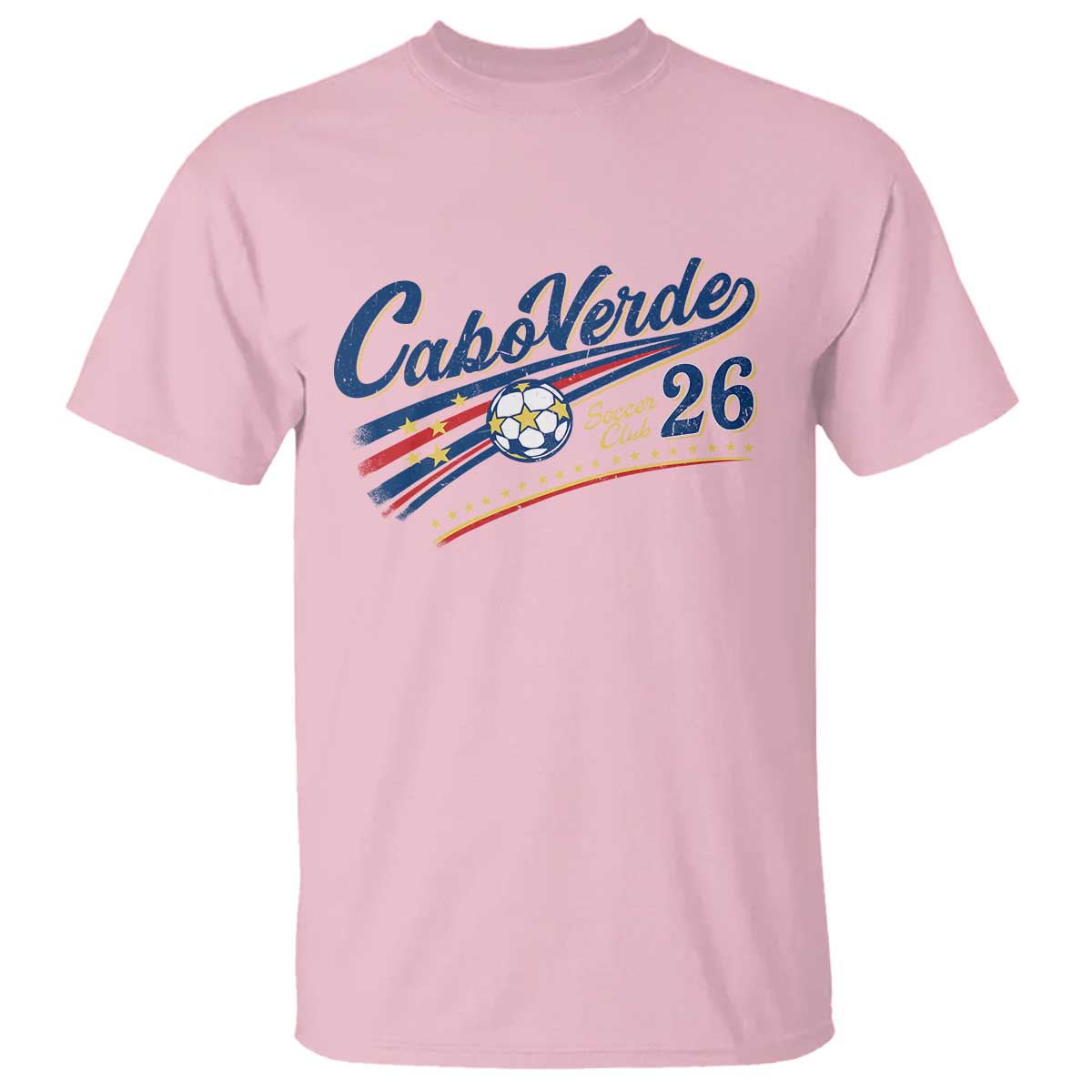 Cabo Verde Soccer Club 26 National Pride T Shirt Cape Verde Football Fans Retro Sporty Est. 2026