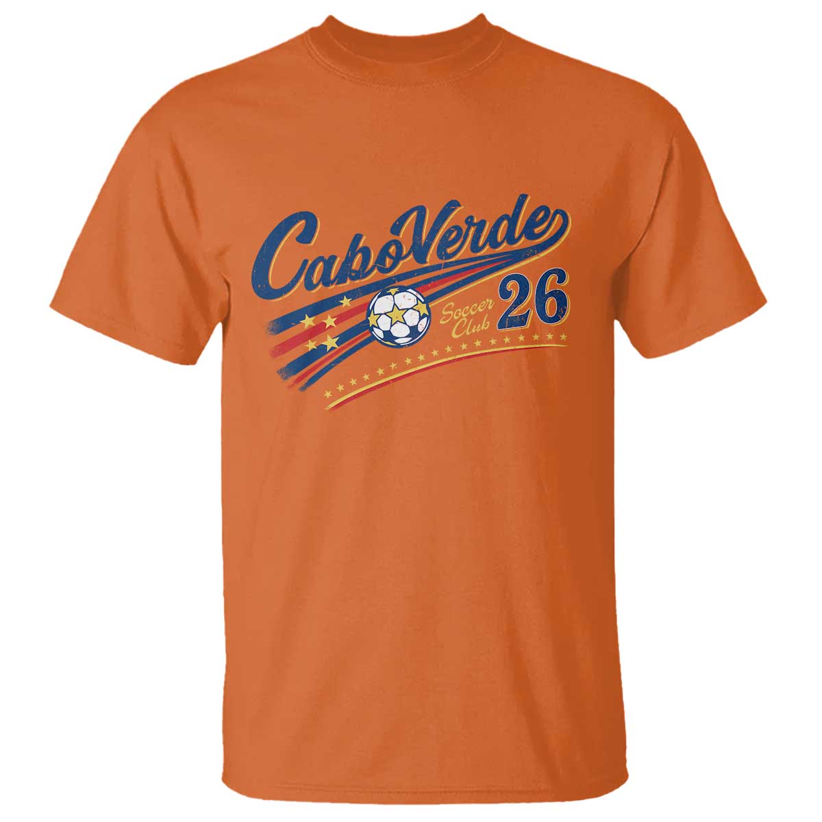 Cabo Verde Soccer Club 26 National Pride T Shirt Cape Verde Football Fans Retro Sporty Est. 2026