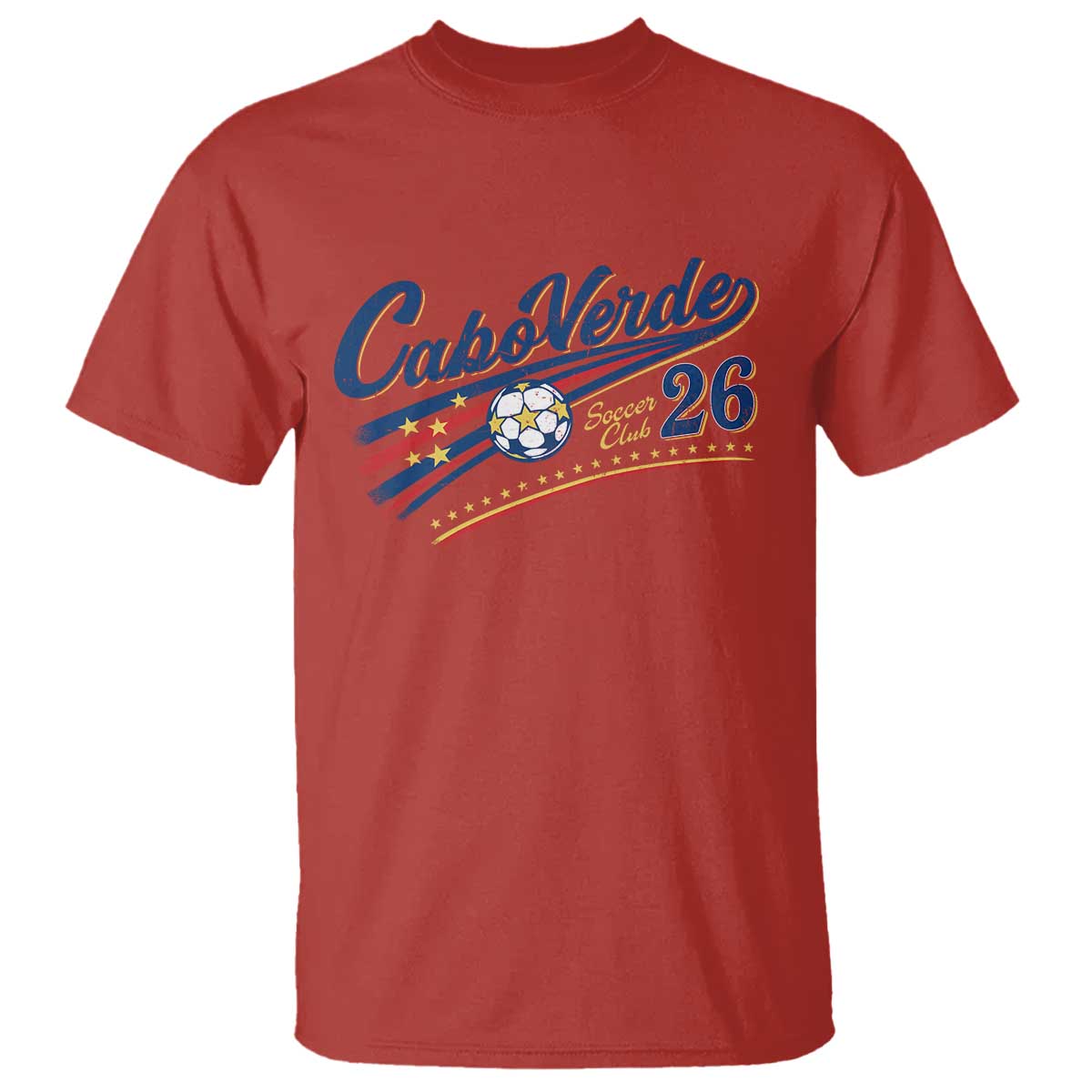 Cabo Verde Soccer Club 26 National Pride T Shirt Cape Verde Football Fans Retro Sporty Est. 2026