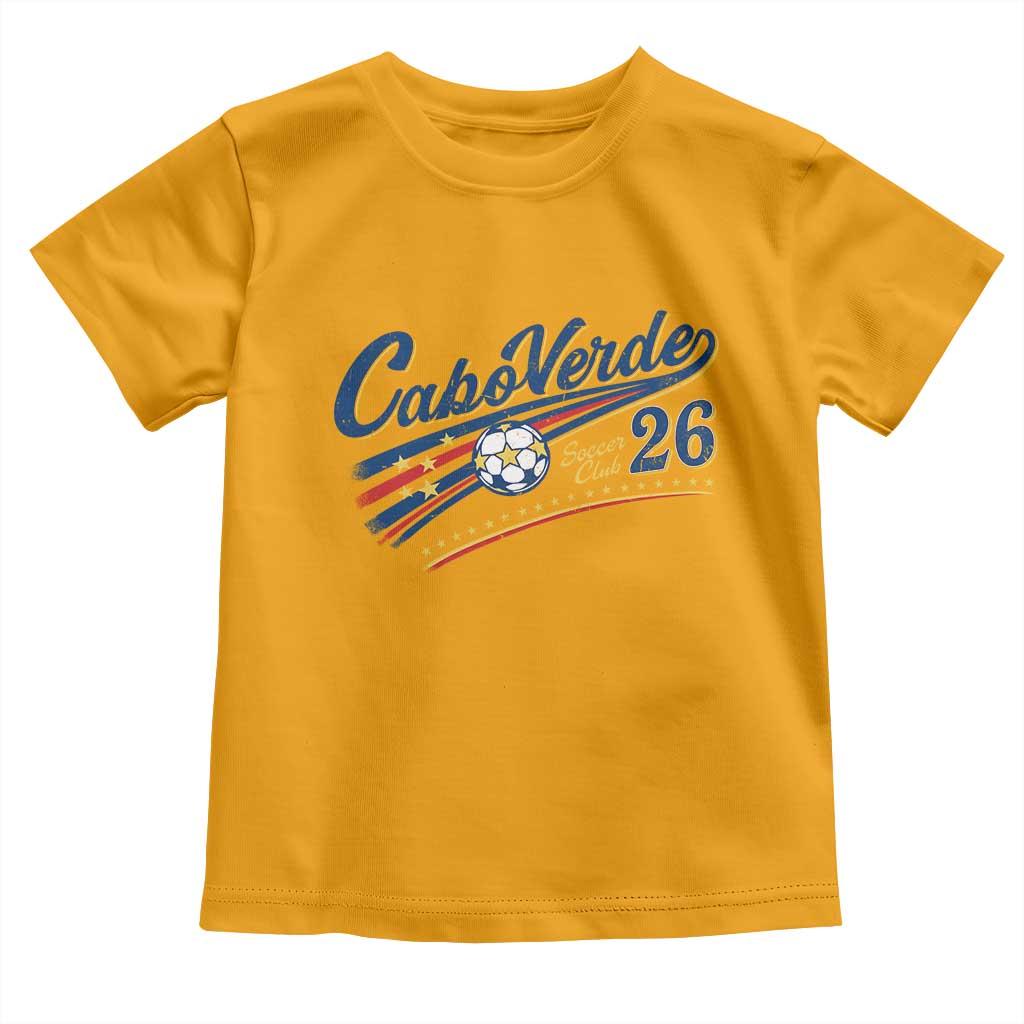Cabo Verde Soccer Club 26 National Pride Toddler T Shirt Cape Verde Football Fans Retro Sporty Est. 2026