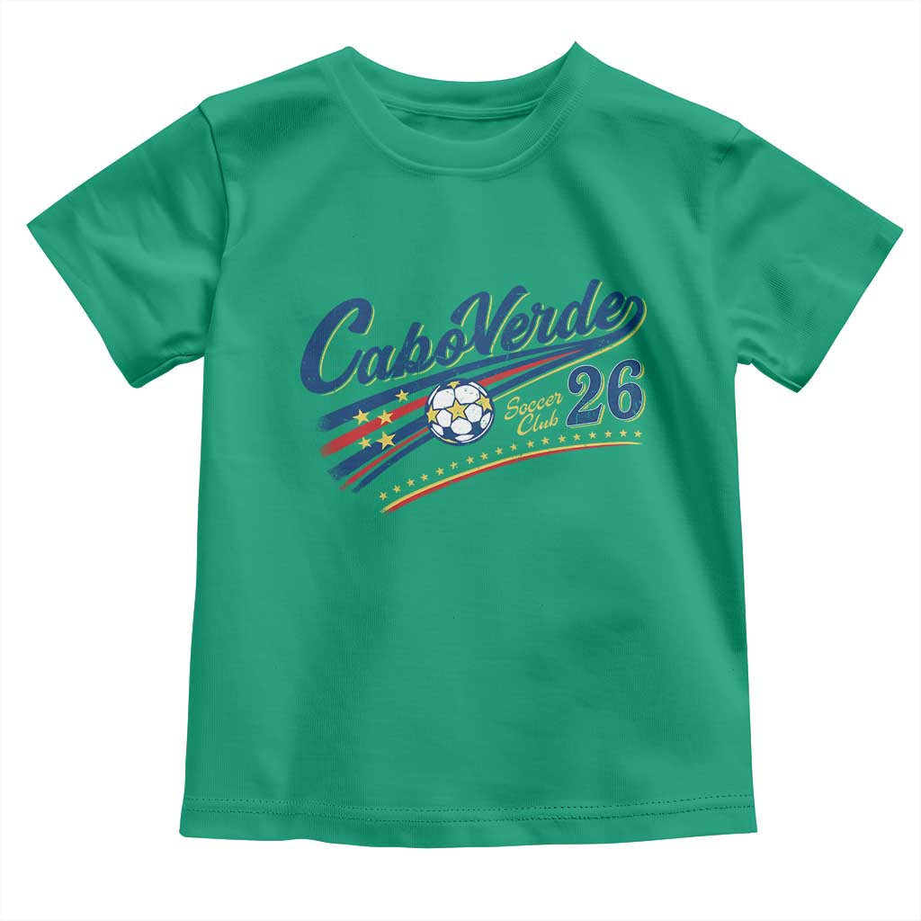 Cabo Verde Soccer Club 26 National Pride Toddler T Shirt Cape Verde Football Fans Retro Sporty Est. 2026
