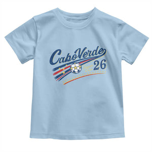 Cabo Verde Soccer Club 26 National Pride Toddler T Shirt Cape Verde Football Fans Retro Sporty Est. 2026