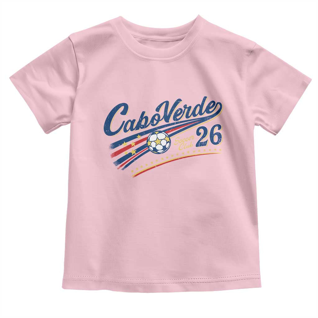 Cabo Verde Soccer Club 26 National Pride Toddler T Shirt Cape Verde Football Fans Retro Sporty Est. 2026