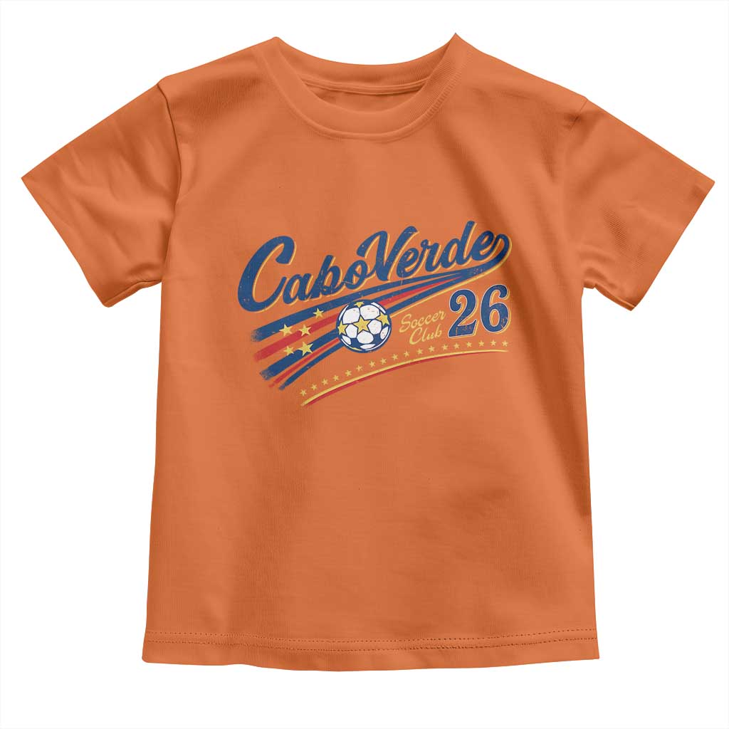 Cabo Verde Soccer Club 26 National Pride Toddler T Shirt Cape Verde Football Fans Retro Sporty Est. 2026