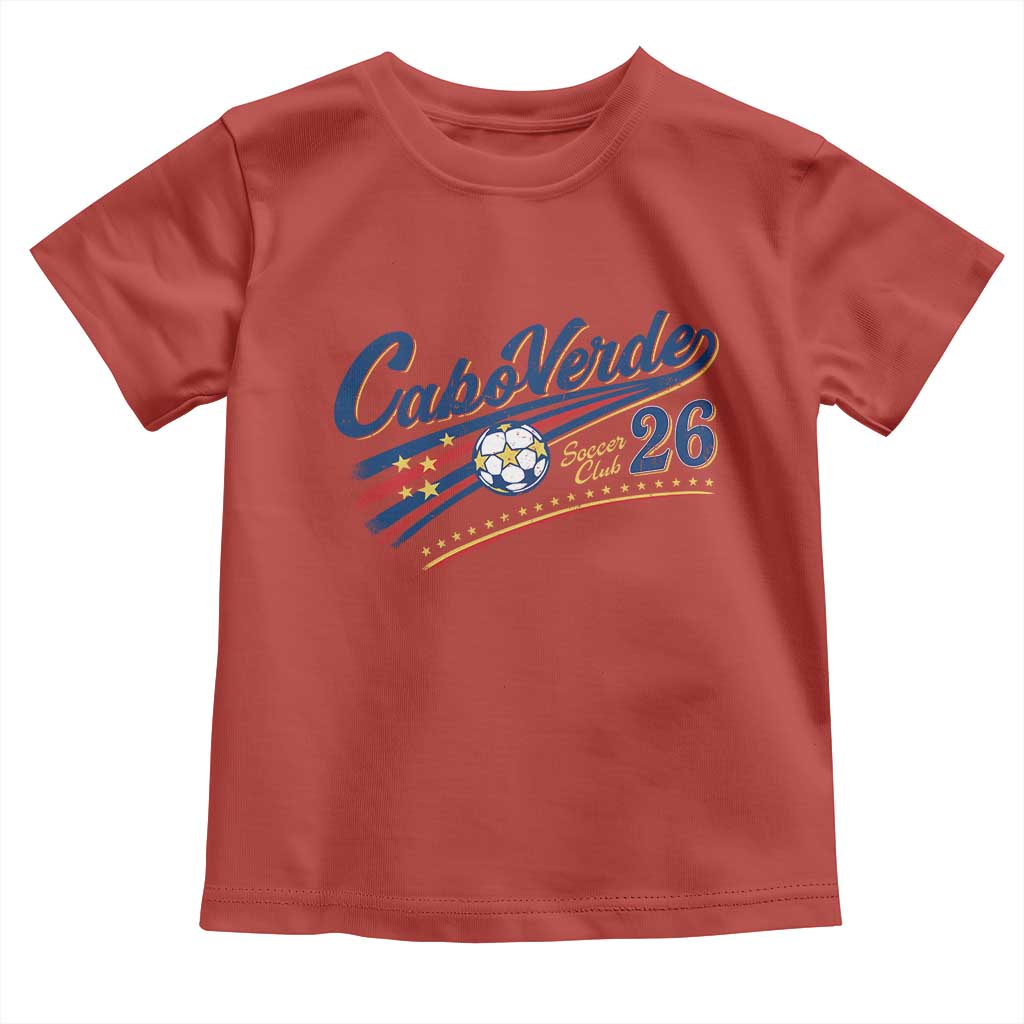 Cabo Verde Soccer Club 26 National Pride Toddler T Shirt Cape Verde Football Fans Retro Sporty Est. 2026