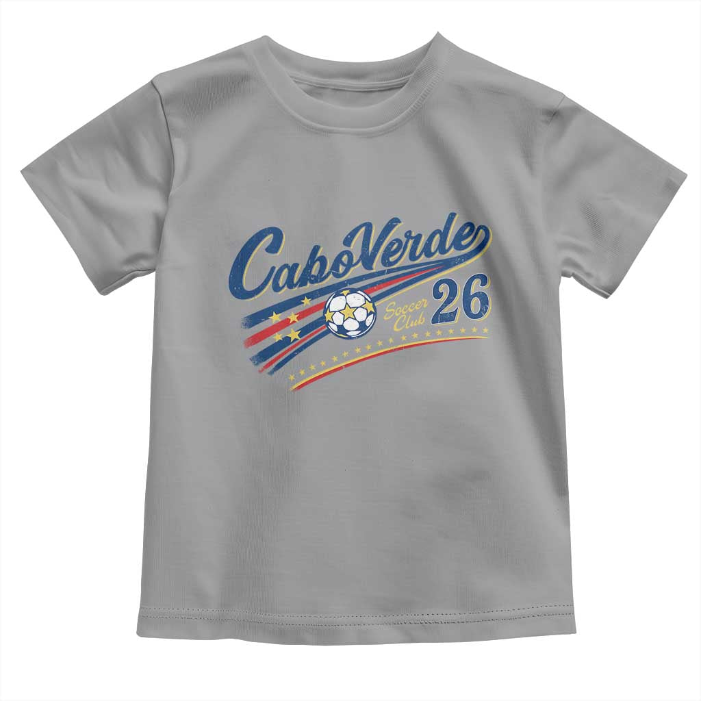 Cabo Verde Soccer Club 26 National Pride Toddler T Shirt Cape Verde Football Fans Retro Sporty Est. 2026