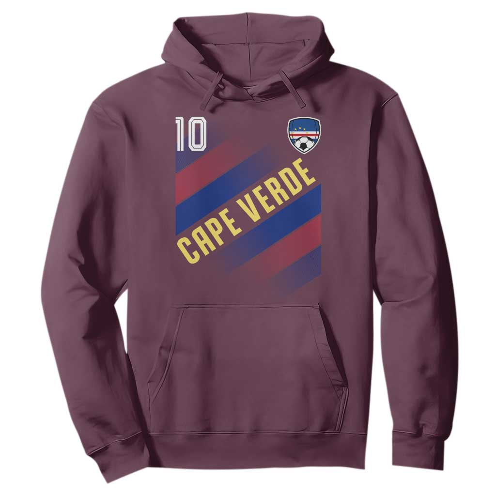 Cape Verde Soccer Jersey Style National Pride Hoodie Cabo Verde Football Fans Number 10 Athletic