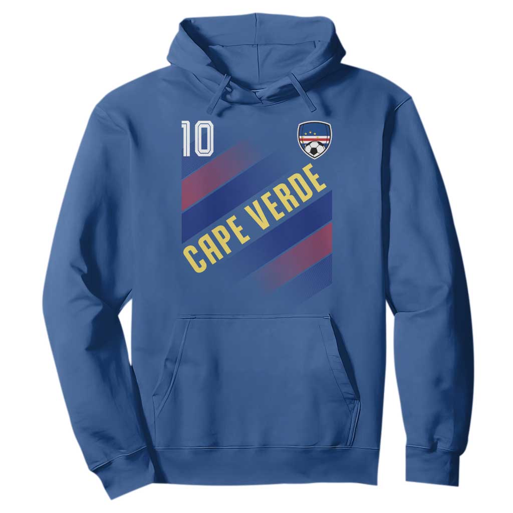Cape Verde Soccer Jersey Style National Pride Hoodie Cabo Verde Football Fans Number 10 Athletic