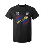Cape Verde Soccer Jersey Style National Pride T Shirt For Kid Cabo Verde Football Fans Number 10 Athletic