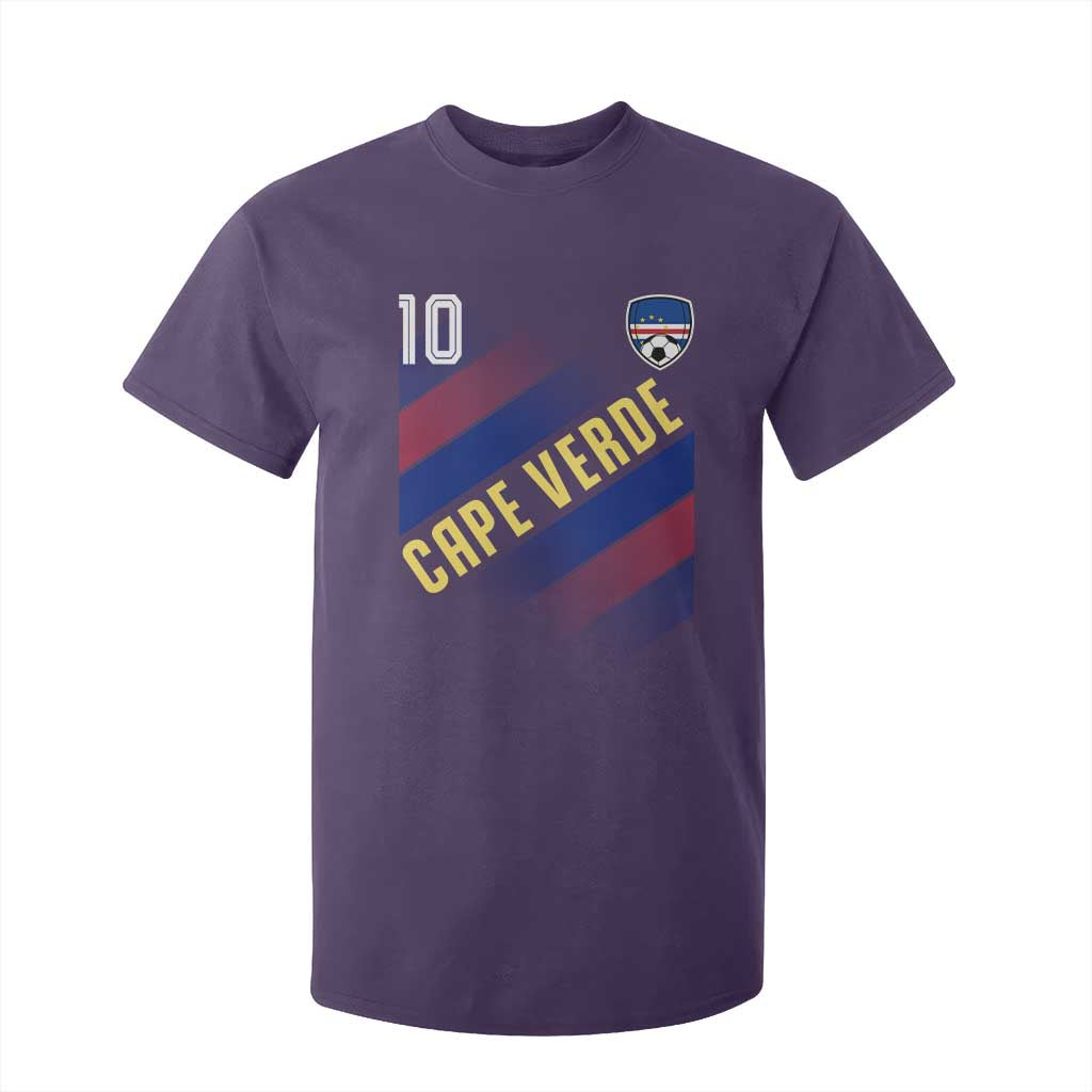 Cape Verde Soccer Jersey Style National Pride T Shirt For Kid Cabo Verde Football Fans Number 10 Athletic