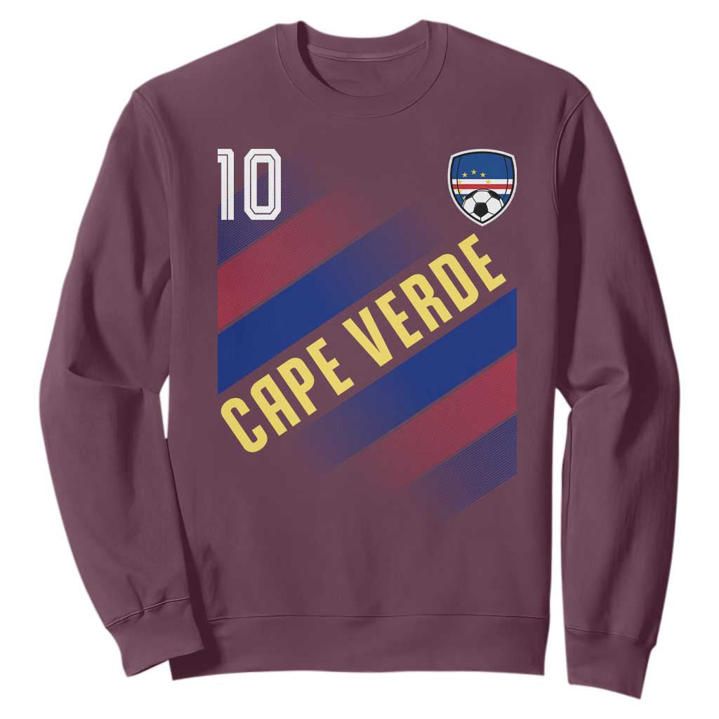 Cape Verde Soccer Jersey Style National Pride Sweatshirt Cabo Verde Football Fans Number 10 Athletic