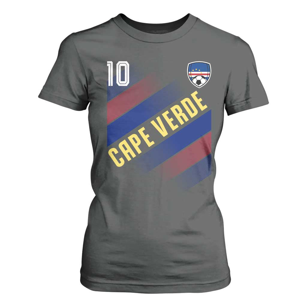 Cape Verde Soccer Jersey Style National Pride T Shirt For Women Cabo Verde Football Fans Number 10 Athletic
