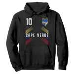 Cabo Verde Football Crest Pride Jersey Style Hoodie Cape Verde Soccer Fan Number 10 Athletic