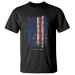 Cape Verde Vertical Brush Stroke Flag Graphic T Shirt Cabo Verde National Pride Artistic Gift