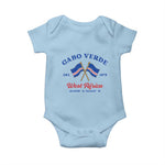 Cabo Verde West Africa Crossed Flags Baby Onesie Cape Verde Est 1975 Retro National Pride