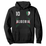 Algeria Soccer Sports Graphic Number 10 Jersey Style Hoodie Proud Algerian Football Fans Game Day Maghreb Pride