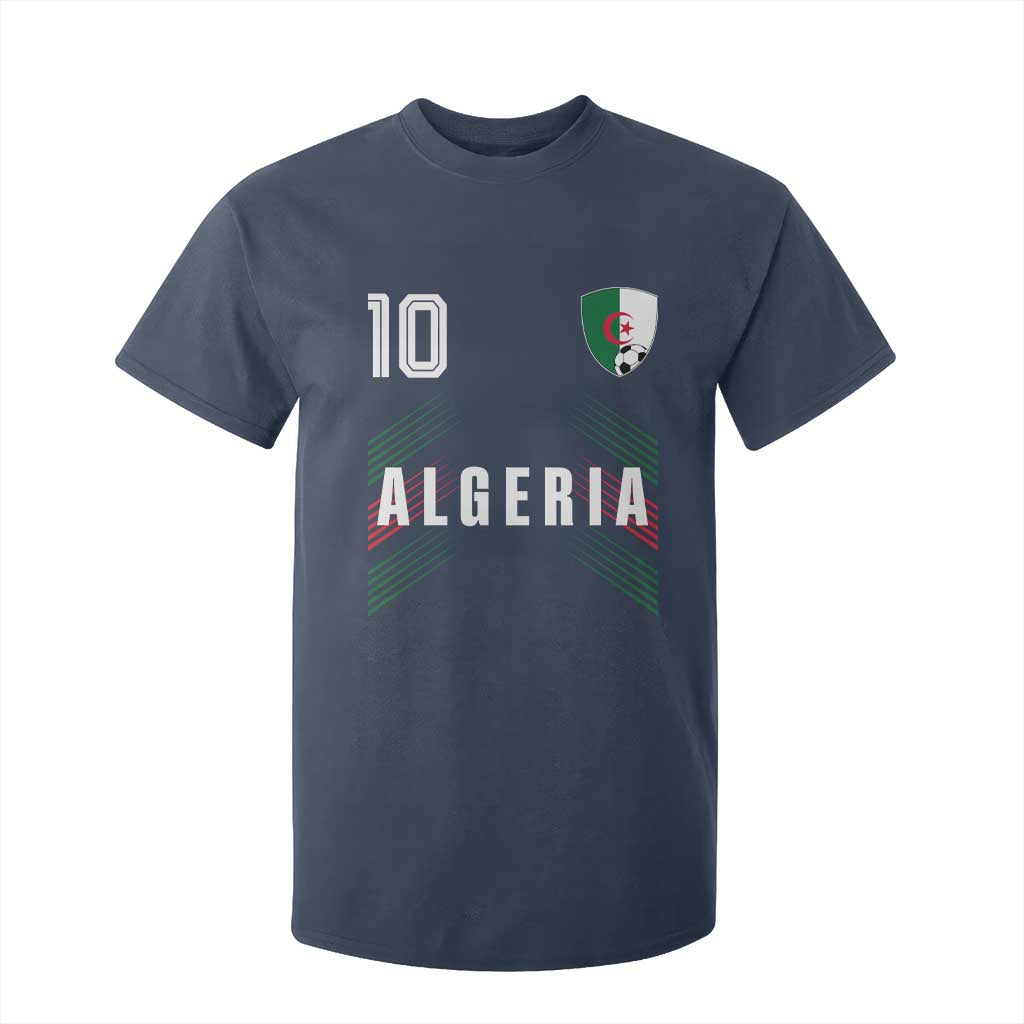 Algeria Soccer Sports Graphic Number 10 Jersey Style T Shirt For Kid Proud Algerian Football Fans Game Day Maghreb Pride