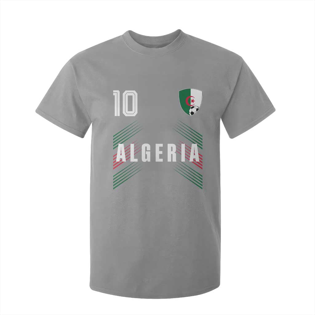 Algeria Soccer Sports Graphic Number 10 Jersey Style T Shirt For Kid Proud Algerian Football Fans Game Day Maghreb Pride