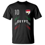 Egypt Soccer Sports Graphic Number 10 Jersey Style T Shirt Proud Egyptian Football Fans Game Day Pride
