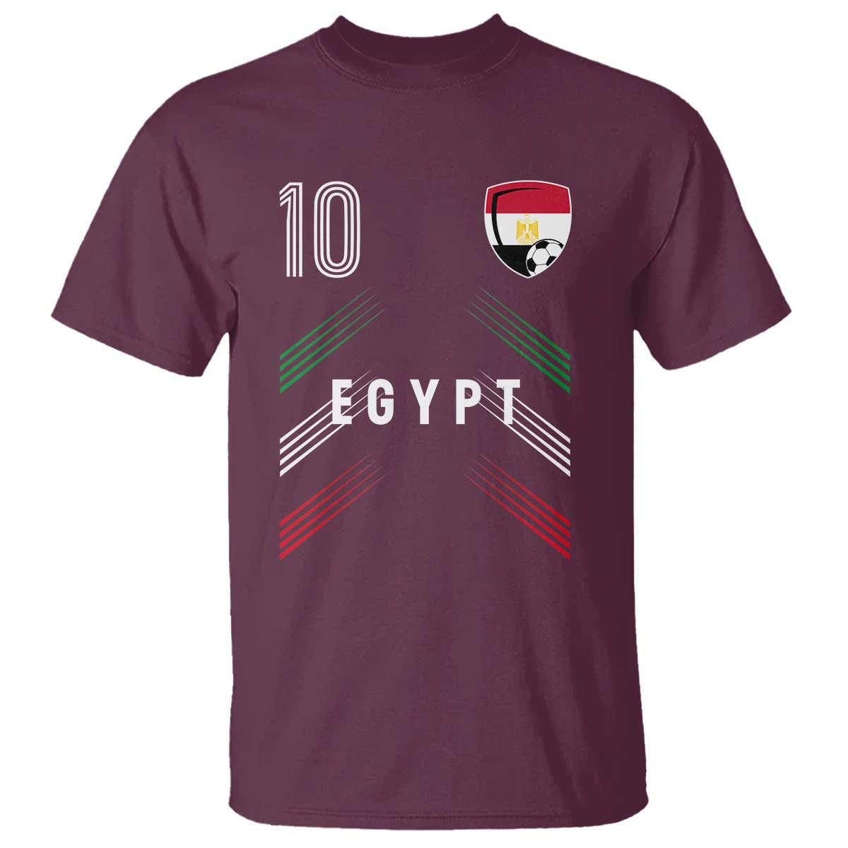 Egypt Soccer Sports Graphic Number 10 Jersey Style T Shirt Proud Egyptian Football Fans Game Day Pride