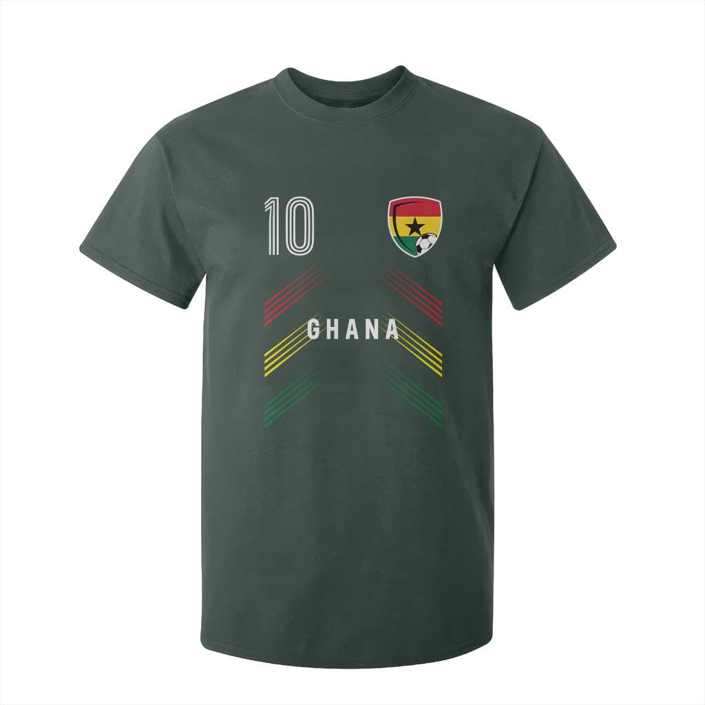 Ghana Soccer Sports Graphic Number 10 Jersey Style T Shirt For Kid Proud Ghanaian Football Fans Game Day Pride