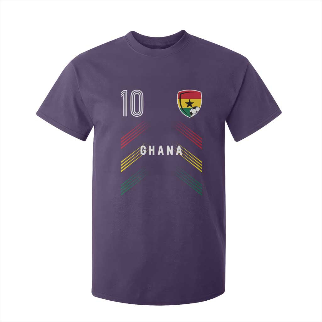 Ghana Soccer Sports Graphic Number 10 Jersey Style T Shirt For Kid Proud Ghanaian Football Fans Game Day Pride