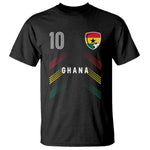 Ghana Soccer Sports Graphic Number 10 Jersey Style T Shirt Proud Ghanaian Football Fans Game Day Pride