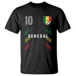 Senegal Soccer Sports Graphic Number 10 Jersey Style T Shirt Proud Senegalese Football Fans Game Day Pride