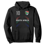 South Africa Soccer Sports Graphic Number 10 Jersey Style Hoodie Proud South African Football Fans Game Day Pride