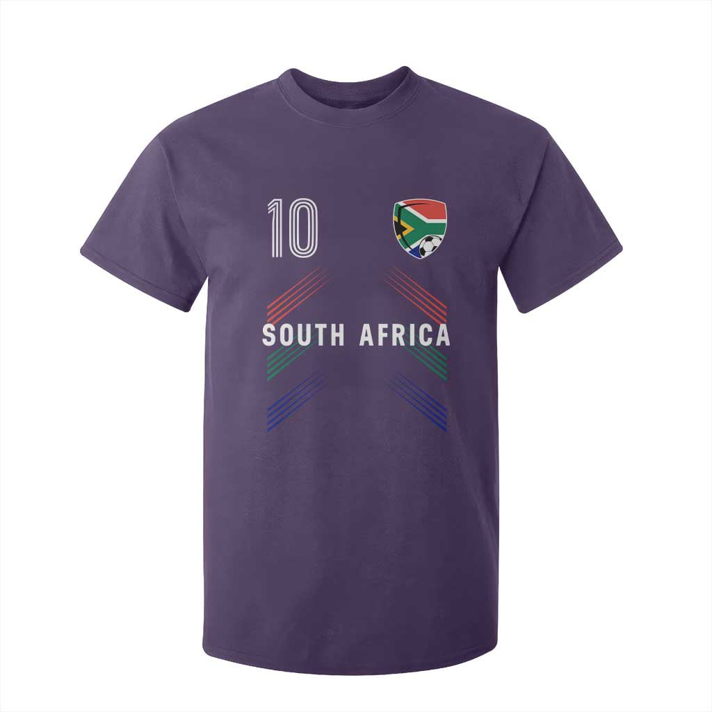 South Africa Soccer Sports Graphic Number 10 Jersey Style T Shirt For Kid Proud South African Football Fans Game Day Pride