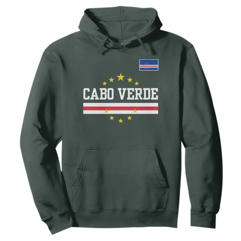 Cabo Verde Athletic Varsity Style Hoodie Cape Verde Flag Stars National Pride