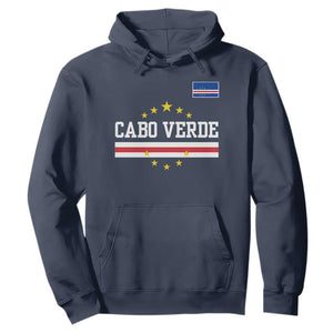 Cabo Verde Athletic Varsity Style Hoodie Cape Verde Flag Stars National Pride