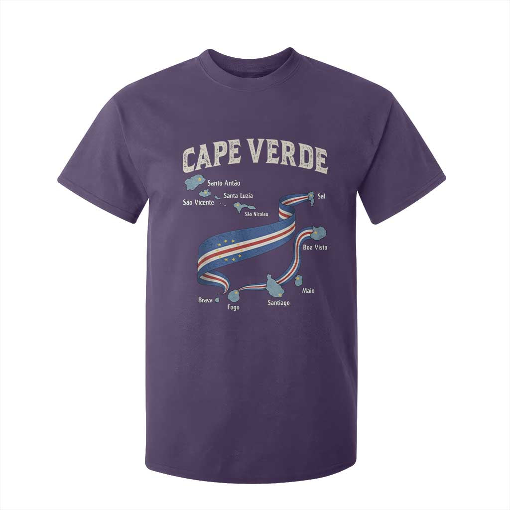 Cape Verde Islands Map National Flag T Shirt For Kid Cabo Verde Archipelago Geography Pride