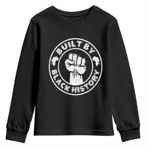 Built By Black History Youth Long Sleeve Shirt African American Pride