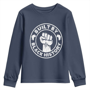 Built By Black History Youth Long Sleeve Shirt African American Pride